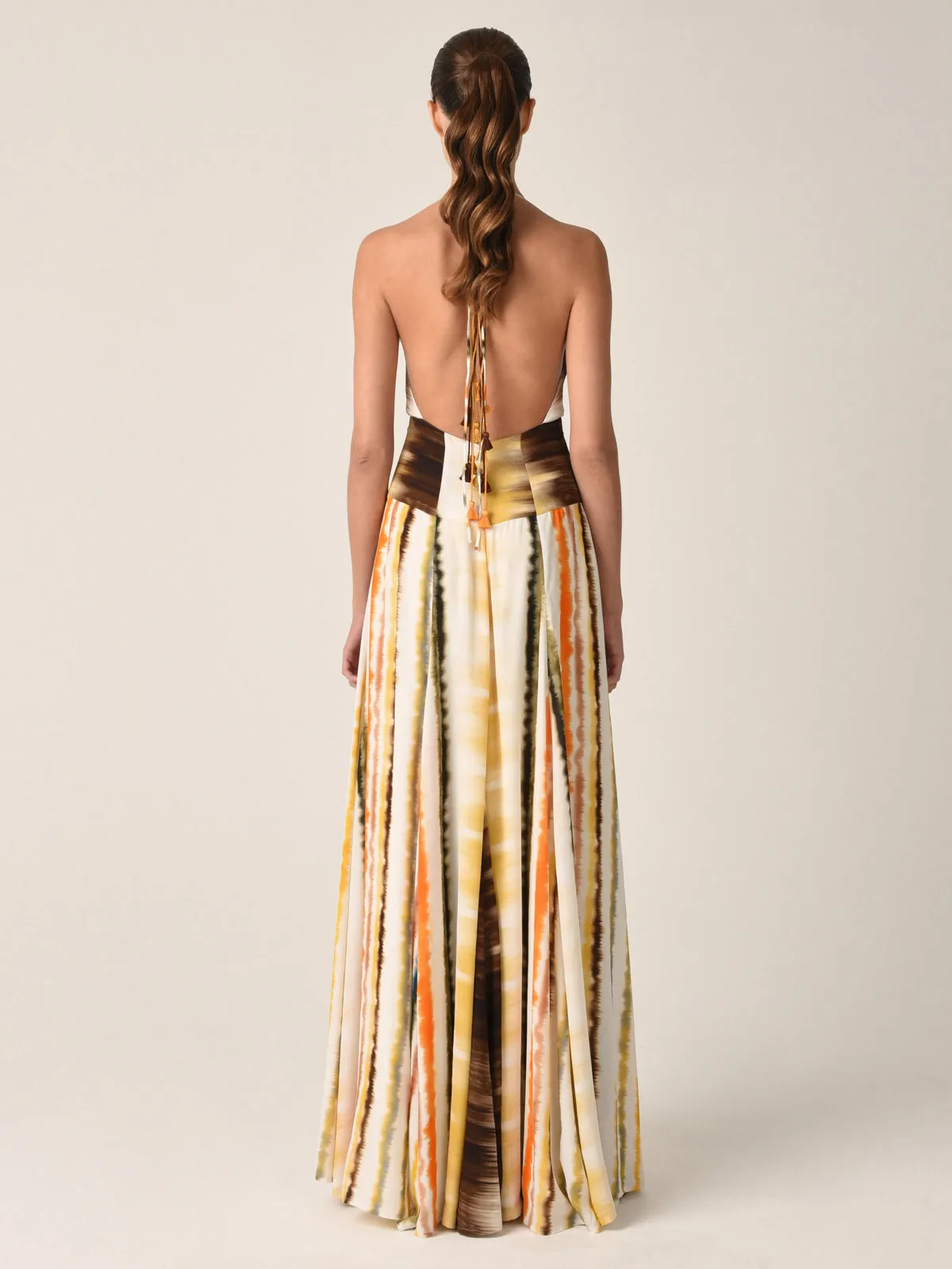 Tawny Dress Multi Hazy Stripe