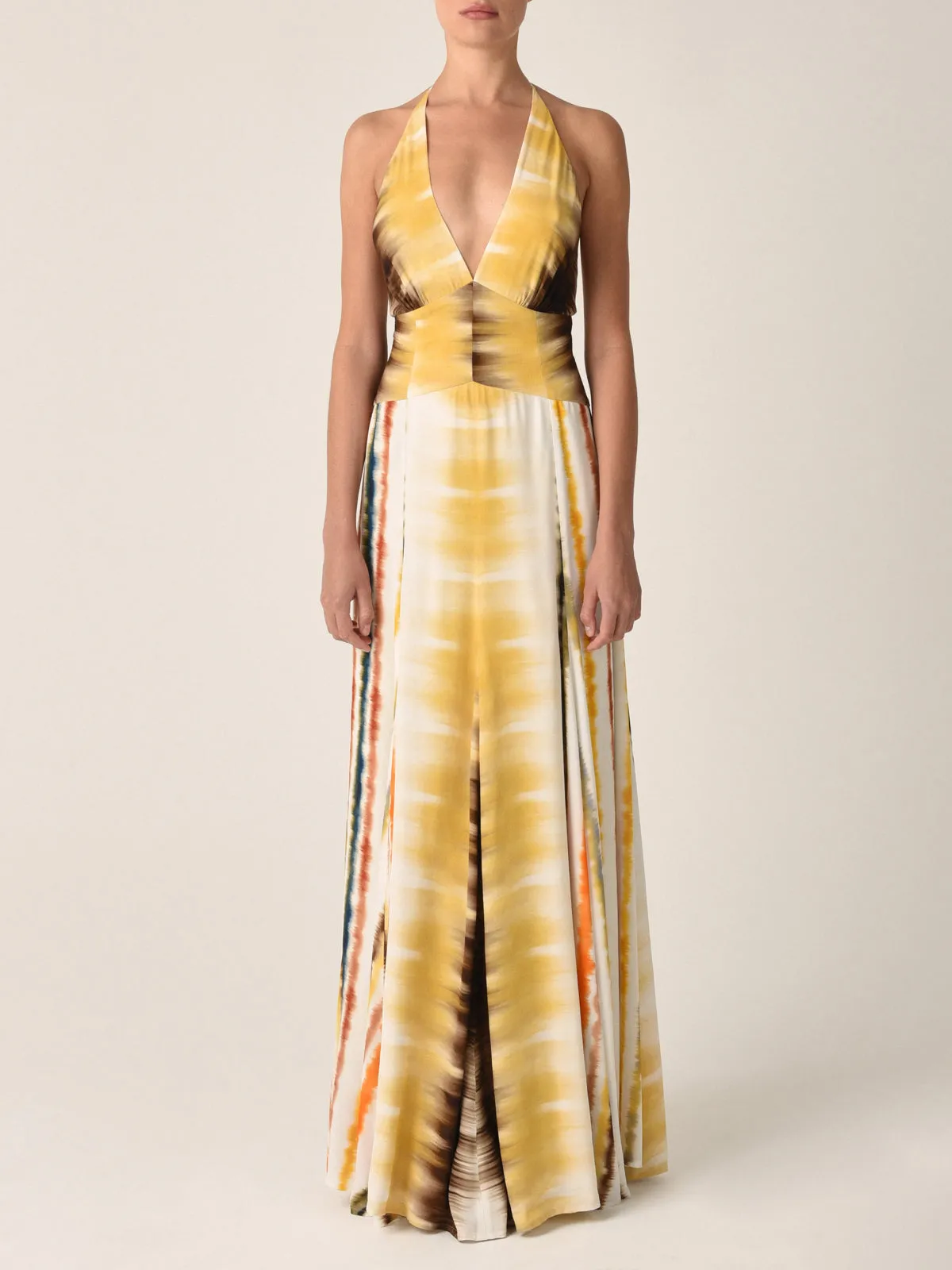 Tawny Dress Multi Hazy Stripe