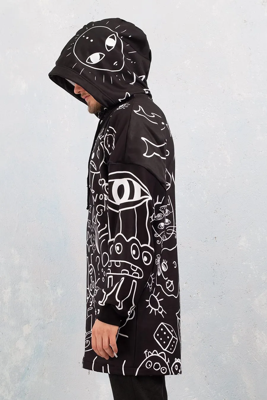 Ugley Dark Male Zippy Hoodie