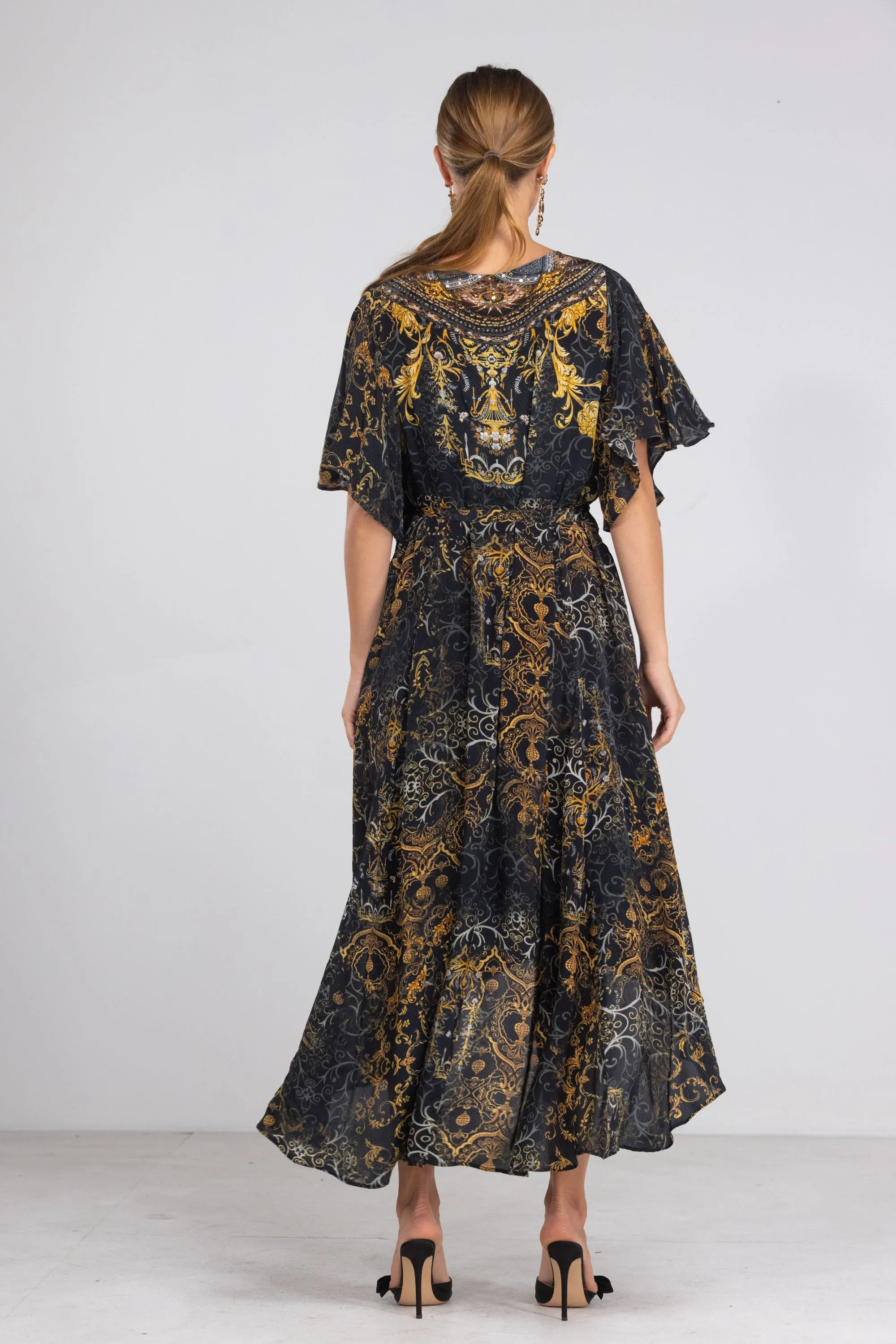 VALLETTA - WRAP DRESS WITH SHORT SLEEVE