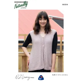 Vest  Knitting Pattern (N1514)