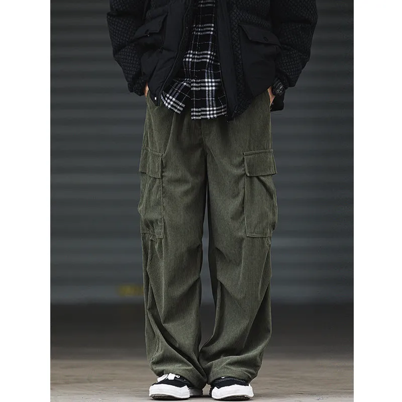 Winter Corduroy Casual Wide-leg Pants