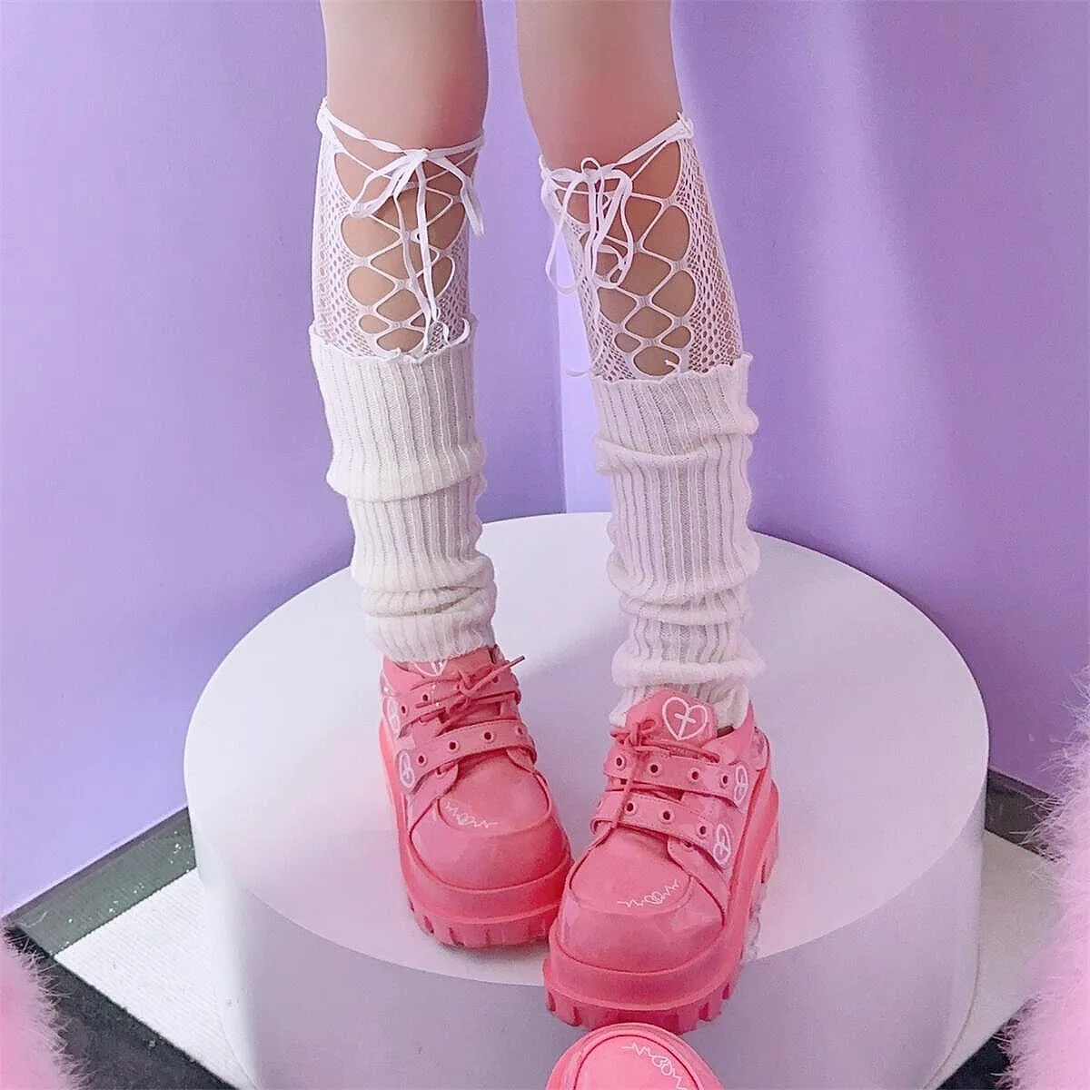 Y2K Balletcore Harajuku Knit Leg Warmers